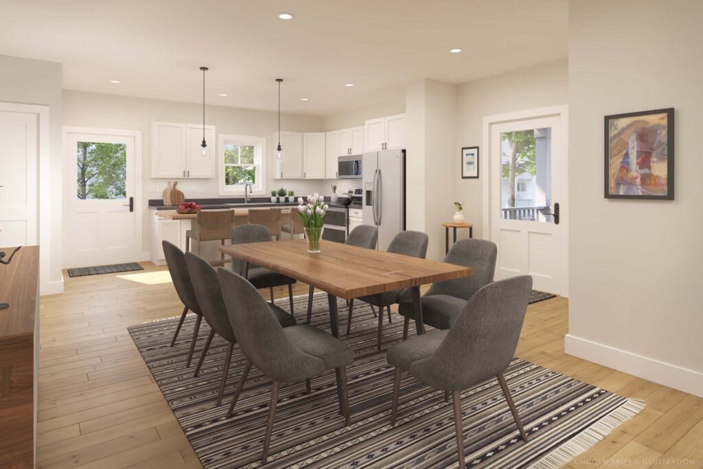 Townhome Fining & Kitchen